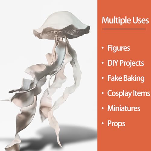 Lightweight Clay - Air Dry Clay, Ultra Light & Soft, Safe & Non-Toxic, Moldable & Flexible, DIY Modeling Clay for Anime Figures, Sculpting, Molding, Creative Art Crafts (White-3 Packs) - color: White-3 Packs