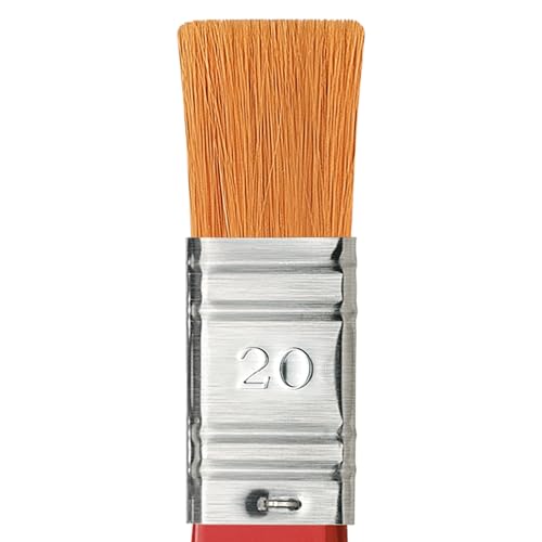 da Vinci Watercolor Series 5080 Size 20 - CosmoTop Spin Ultimate Wash Synthetic with Red Handle - 20mm Width - Made in Germany - size: Size 20, style: Wash