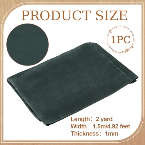 MAYJOYDIY 2 Yards Dark Green Cotton Waxed Canvas Fabric 55.9~58.3inch Wide Waxed Oilskin Cloth Waterproof Canvas Fabric by The Yard for Seat Cover Canopy Tent Bag Crafts DIY - color: Dark Olive Green