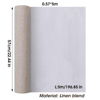 Cotton Canvas Roll, Cotton Canvas Roll for Painting Primed Multicolor 0.57x5M(Linen Blend) - color: Linen Blend