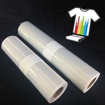 13"x100ft. Screen Printing Film 1 Roll Waterproof Inkjet Transparent Film for Water-based Pigment and Dye Printers