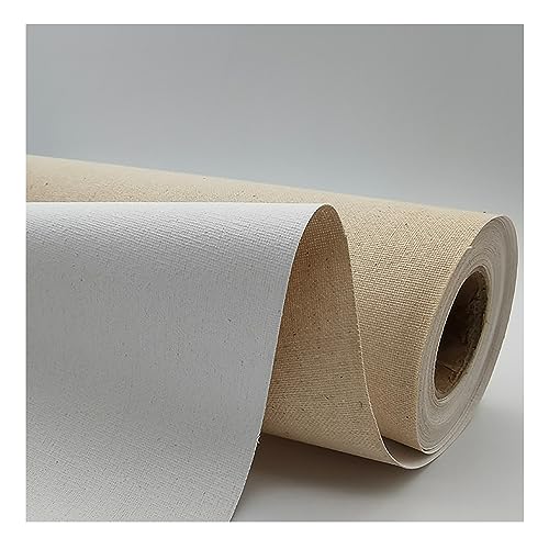 Professional Canvas Roll for Painting, Linen Material, Durable and Acid-Free, Acrylic Oil Painting Blank Canvas, Ideal for Painters - size: Width 47cm