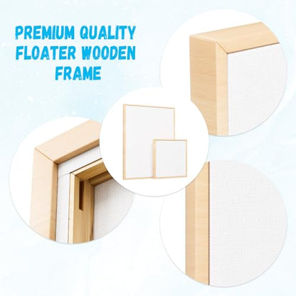 Blank Framed Canvas Wall Art - Premium White Canvas for DIY Art and Custom Painting (12 * 16-3) - size: 12*16-3