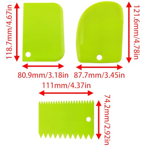 7PCS Color Paint Scraper Set Plastic Paint Scraper Tool Oil Painting Palette Knife Art Paint Tool Cream Scraper (Colour mixture)