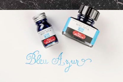 Herbin Fountain Pen Ink - 30ml Bottled - Bleu Azur - color: Bleu Azur, size: 1 fl oz