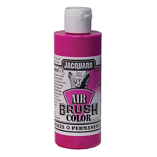 Jacquard Airbrush Color 4Oz Fluorescent Raspberry - color: Fluorescent Raspberry, size: 4 Fl Oz (Pack of 1)