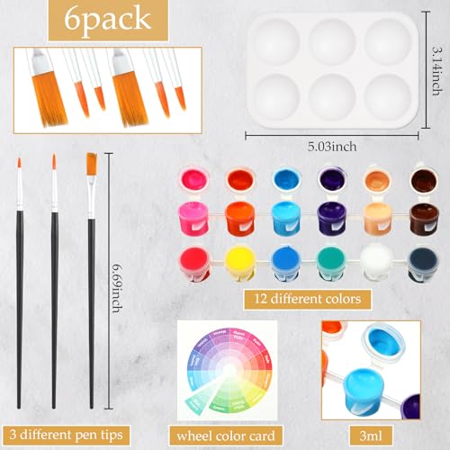 Dinifee 6 Pack Pre Drawn Canvas for Painting Pre Printed Canvas Kit 8 x 10 Inch Stretched Cotton Paint and Sip Set for Adults Couple Party Graduation Summer Date Night(Charming Lady) - style: Charming Lady