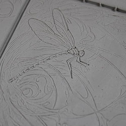 Dragonfly Clay Texture Roller 4" for Polymer Clay - color: Dragonfly Roller