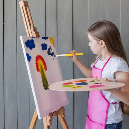 YGAOHF 30 Pcs Paint Brushes for Kids - Colorful Kids Paint Brushes Big Chubby Toddler Paint Brushes, Easy to Clean & Grip Round Flat Preschool Paint Brushes for Acrylic Washable Paint - color: 30 Pack