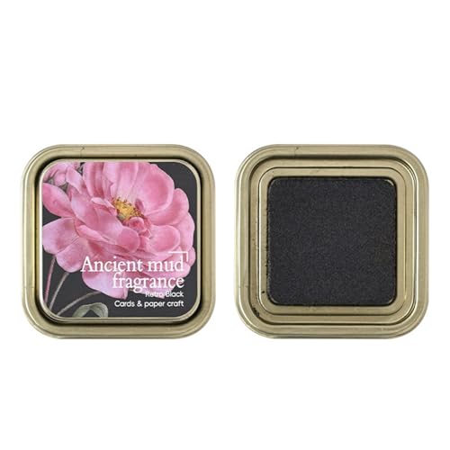 1Pc Oil Based Inks Pad Washable Craft Mat Stamp Assorted Color for Journaling Scrapbooking Traditional Color Crafting Oil Based Inking for Artist Enthusiasts - color: Black
