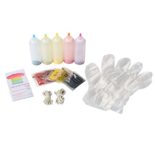Tulip One-Step Tie-Dye Kit Neon, Party Activity, Permanent Fabric Dye, Vibrant Colors, Easy Clean-up, Makes 10 Bottles, Includes 5 Bonus Refill Packs, 8 Fun Techniques Included - color: Neon