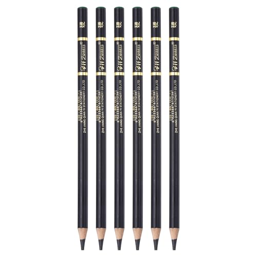 PATIKIL 6Pcs Drawing Pencils for Sketching, Hard Refill Sketch Pencils for Drawing, Graphite Art Pencil Set Professional Resistant Lead for Painting Shading Artist Office Supplies - size: Hard