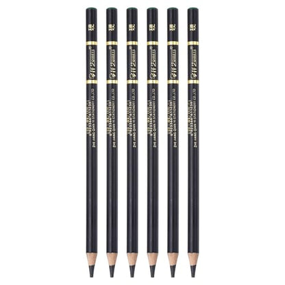 PATIKIL 6Pcs Drawing Pencils for Sketching, Hard Refill Sketch Pencils for Drawing, Graphite Art Pencil Set Professional Resistant Lead for Painting Shading Artist Office Supplies - size: Hard