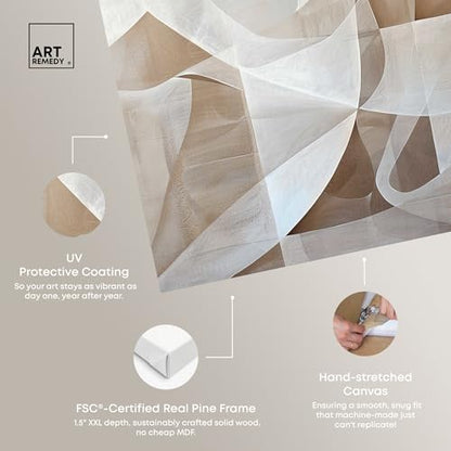 Art Remedy Scattered Thoughts Gallery Wrapped Abstract Shapes 1 Piece Canvas Wall Art, 10" x 15", Gallery Wrapped - color: Gallery Wrapped, size: 15"L x 10"W
