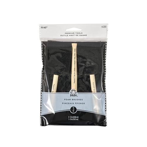 Plaid Enterprises 44269 Foam Brushes, 44269 (3 Pack)