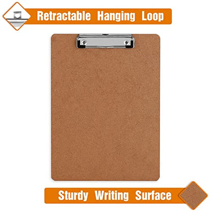 Clipboards, HERKKA 25 Pack Hardboard Office Clipboards Low Profile Clip Standard A4 Letter Size, ECO Friendly - style: 25pack