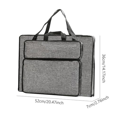 Art Portfolio Bag, 14x20inch Large Capacity Art Portfolio Case with Handles, Waterproof Portfolio Bag Organizer, Artist Carrying Bag for Artwork Sketch Drawing Canvas Photography Poster