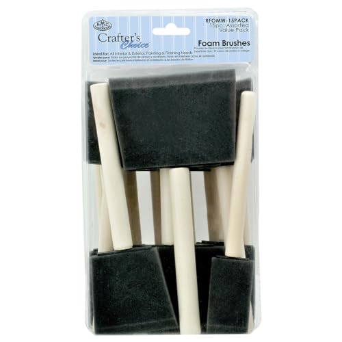 Royal & Langnickel Foam Brushes, Blue, Various - color: Blue