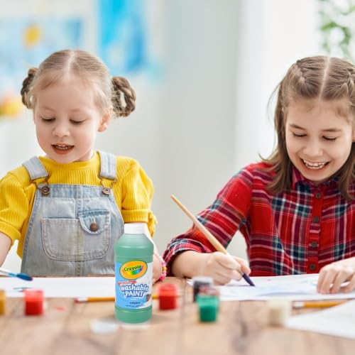 Crayola Washable Paint, Green, 16oz - color: Green