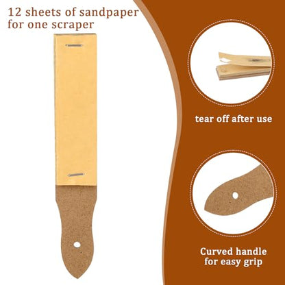 Sandpaper Sharpener,3-Pack Sketch Sandpaper Pencil Sharpeners 6.3 x 1 Pointer Art Drawing Tool Pastel Sticks Drawing Tool for Artist Sketch Beginner Student (10 Sheets/Pcs) - color: Pointed Handle