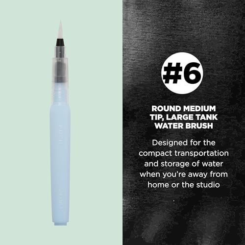 SAKURA Koi Water Color Brush 9-ml Tank, Medium Round Brush 39122 - size: 9 ml (Pack of 1)
