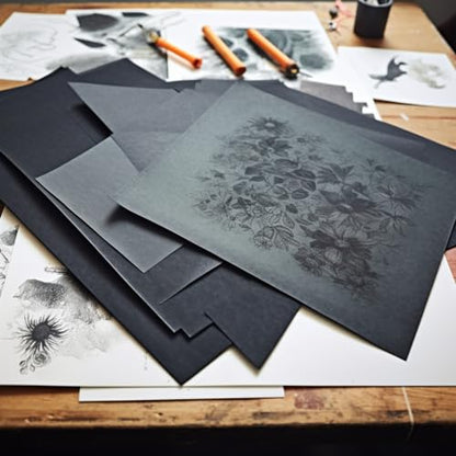 100 Sheets Carbon Paper for Tracing Patterns onto Wood, Canvas, Paper and Other DIY Crafts (11.7 inch * 8.3 inch)
