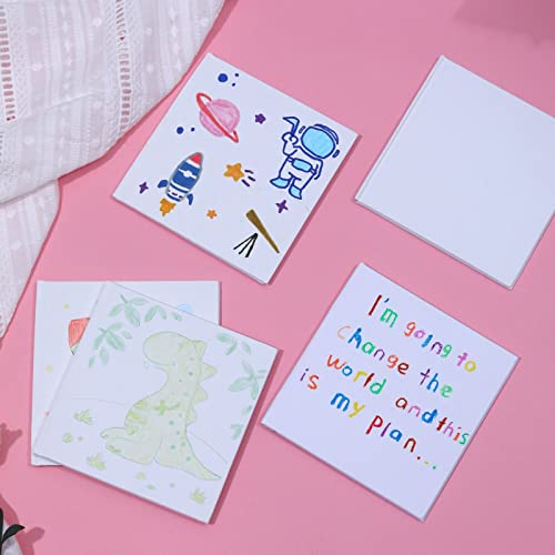6 Pack Hardcover Blank Book,5x5 Inch Unlined Sketchbook Journal - 18 Sheets/36 Pages Each, Bulk Pack of White Hardcover Blank Books for Writing, Drawing Make Your Own Book, Multi-Purpose for Students & Adults - size: 5x5 inch