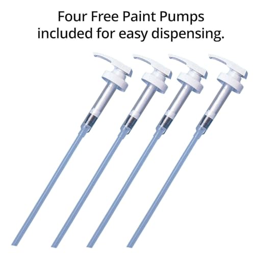 S&S Worldwide Color Splash! Liquid Tempera Bulk Paint, Primary Colors & White, 4 FREE Paint Pumps, 128oz (Gallon) Bottles, Arts & Crafts, School, Camp, For Kids & Adults, Non-Toxic, Set of 4.