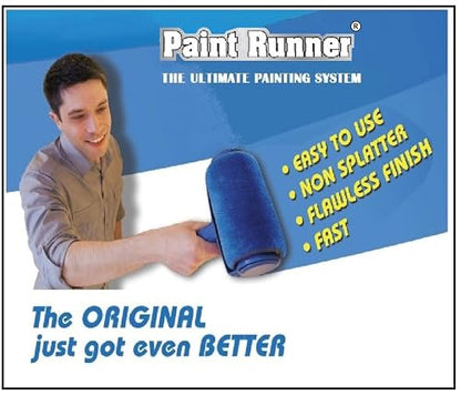 PAINT RUNNER® a registered trademark, 7pc set - THE ORIGINAL Product - A self-contained painting system, paint without dipping & dripping and no mess. Made in Indonesia. Original got even better.
