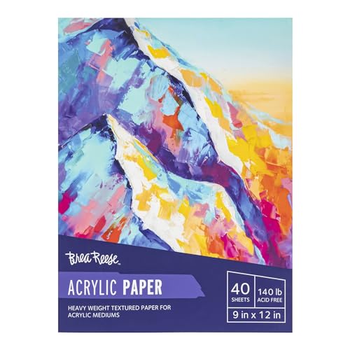 Momenta Brea Reese Acrylic Paint Paper Pad 9"X12"-40 Sheets