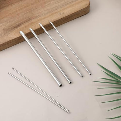 6 Pcs Stainless Steel Silver Hole Punch Circle Cutter, Circular Clay Hole Cutters Punch Clays Tools for Pottery Sculpting Crafts, Professional Drilling Tools with Storage Case (1.5/2/2.5/3/4/5 mm) - size: 1.5/2/2.5/3/4/5 mm