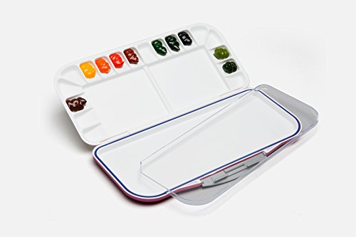 Mijello Airtight Watercolor Fusion 18-Well Watercolour Palette MWP-3018 (Blue Color)