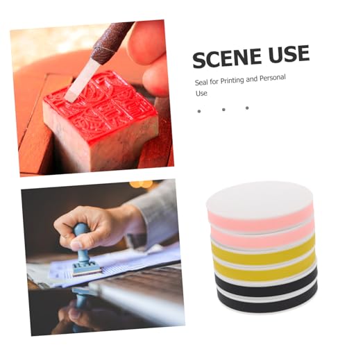 Veemoon 6pcs Soft Rubber Carving Blocks for Engraving and Stamp Making for Artists and Craft Projects Easy to Use for Creative Doodling and Printmaking