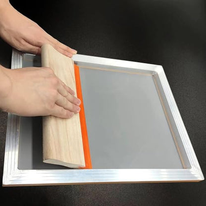1pc Screen Printing Kit - with 50-420 Mesh, Squeegee, Emulsion Coater & Clamp for DIY T-Shirt, Paper, and Plastic Printing(A4kitsx120Tx300mesh) - size: A4kitsx120Tx300mesh