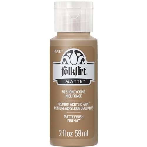 FolkArt Acrylic Paint in Assorted Colors (2 oz), 942, Honeycomb - color: Honeycomb, size: 2 Fl Oz (Pack of 1)