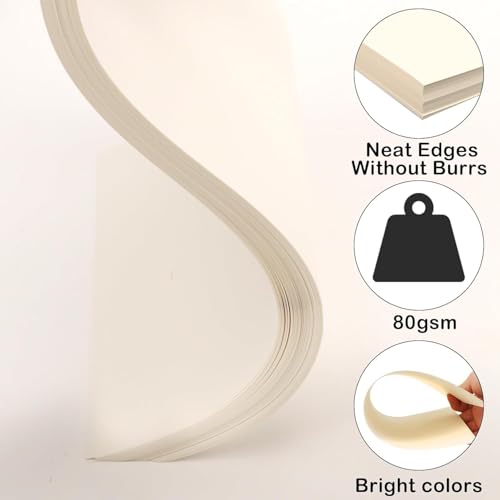 8.5”x 5.5” Cream Art Drawing Paper for Painting Construction Bulk 80gsm Craft Paper for Sketch(140 Sheets) - size: 8.5x5.5 140P