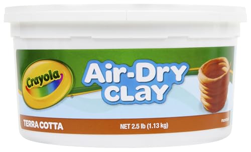 Crayola Air Dry Clay, Terra Cotta No Bake Modeling Clay for Kids, 2.5lb