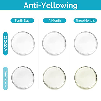 UV Resin 400g Bulk No Odor Upgrade Clear UV Epoxy Resin Hard Fast Cure Resin Kit Jewelry Making Handmade DIY Craft Decoration Coating - size: 400g