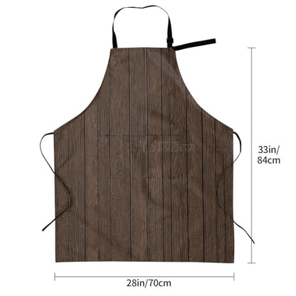 Board Waterproof Apron With Pockets For Adults-Adjustable Bib Apron For Cooking, Gardening, Painting,Housework