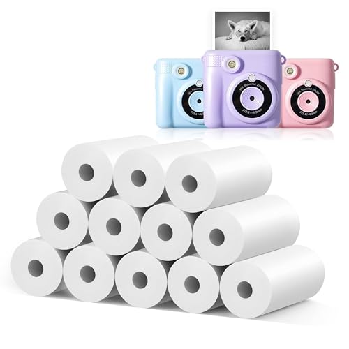 12 Rolls MIARALA Instant Print Kids Camera Paper Roll Refill | Suitable for Most Kids Instant Camera, Compatible with ESOXOFFORE/Dylanto/DUDUDRAGON/Cimizi Instant Camera, BPS/BPA-Free - size: 12 Rolls-Standard