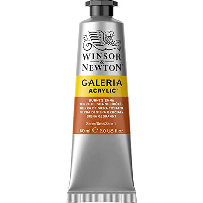 Winsor & Newton Galeria Acrylic Color, 60ml (2-oz) Tube, Burnt Sienna - color: Burnt Sienna, style: 2-oz Tube