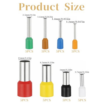 40 PCS Polymer Clay Cutters Shapes, 8 Sizes Circle Cutter for Crafts, Stainless Steel Polymer Clay Earring Cutters Kit for Jewelry Earrings Making