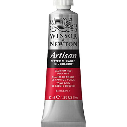 Winsor & Newton Artisan Water Mixable Oil Colour, 1.25-oz (37ml), Cadmium Red Deep Hue - color: Cadmium Red Deep Hue, style: 1.25-oz