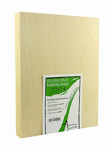 American Easel 1 5/8 in. Cradled Wood Painting Panels 10 in. x 10 in. [Pack of 2 ]