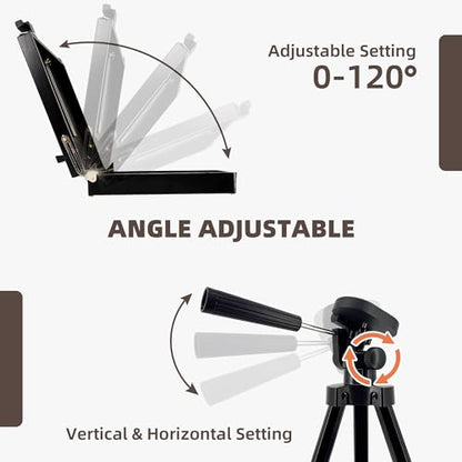 Black French Style Easel Sketch Box with Aluminum Tripod | Lightweight Black Aluminum Tripod, Adjustable Portable Plein Air Easel for Outdoor Painting, Sketching & Painting - color: Black