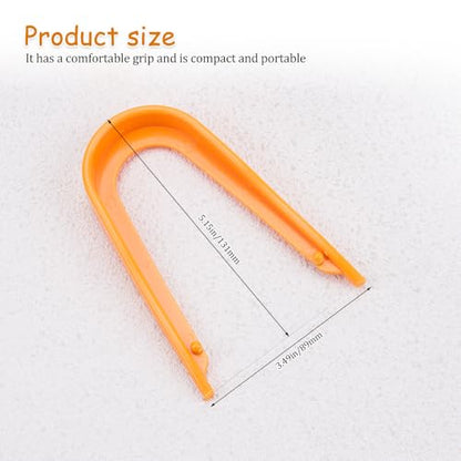 KOOBOOK 2Pcs U-Shaped Plastic Pottery Clay Wire Cutter Professional Clay Cutting Tool for Precise Mud Trimming Texturing Essential Hand Ceramic Cut Off for Enthusiasts Artists