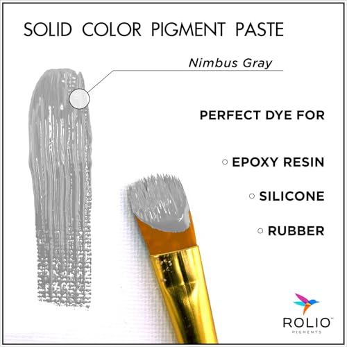 Gray Pigment Paste for Epoxy Resin, Nimbus Gray, 2oz Jar - Resin Pigment, Epoxy Resin Dye Paste, Paint, Paste Pigment, Color Pigment Paste, Mica Powder Paste - color: Gray