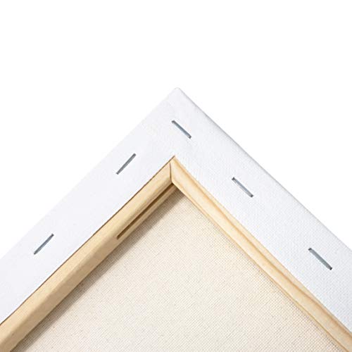 milo Stretched Artist Canvas | 11x14 inch | Value Pack of 8 Canvases for Painting, Primed & Ready to Paint Art Supplies for Acrylic, Oil, Mixed Wet Media, & Pouring, 100% Cotton with Pine Wood Frame - size: 11" x 14"