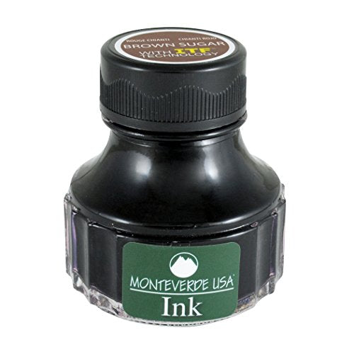 Monteverde USA Ink with ITF Technology, 90 ml Brown Sugar (G308BS) | ITF formula supports smooth flow, lubrication, and rich color for everyday fountain pen writing. - color: Brown Sugar, style: 90ml