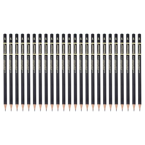 PATIKIL 24Pcs Drawing Pencils for Sketching, 2H Refill Sketch Pencils for Drawing, Graphite Art Pencil Set Professional Resistant Lead for Painting Shading Artist Office Supplies - size: 2H
